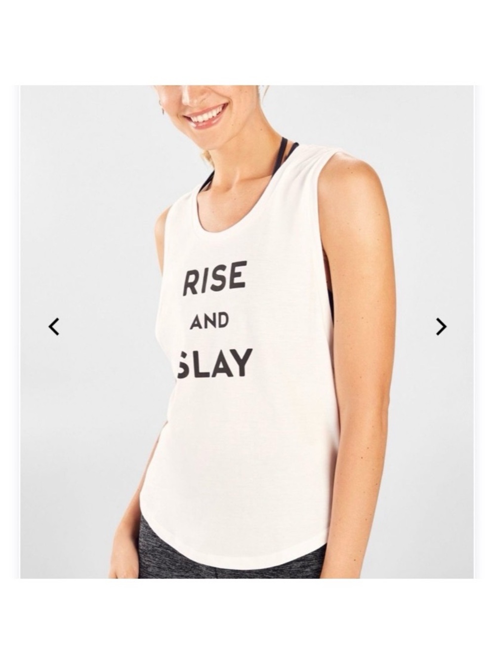 NEW✨FABLETICS GRAPHIC RISE AND SLAY MUSCLE TANK